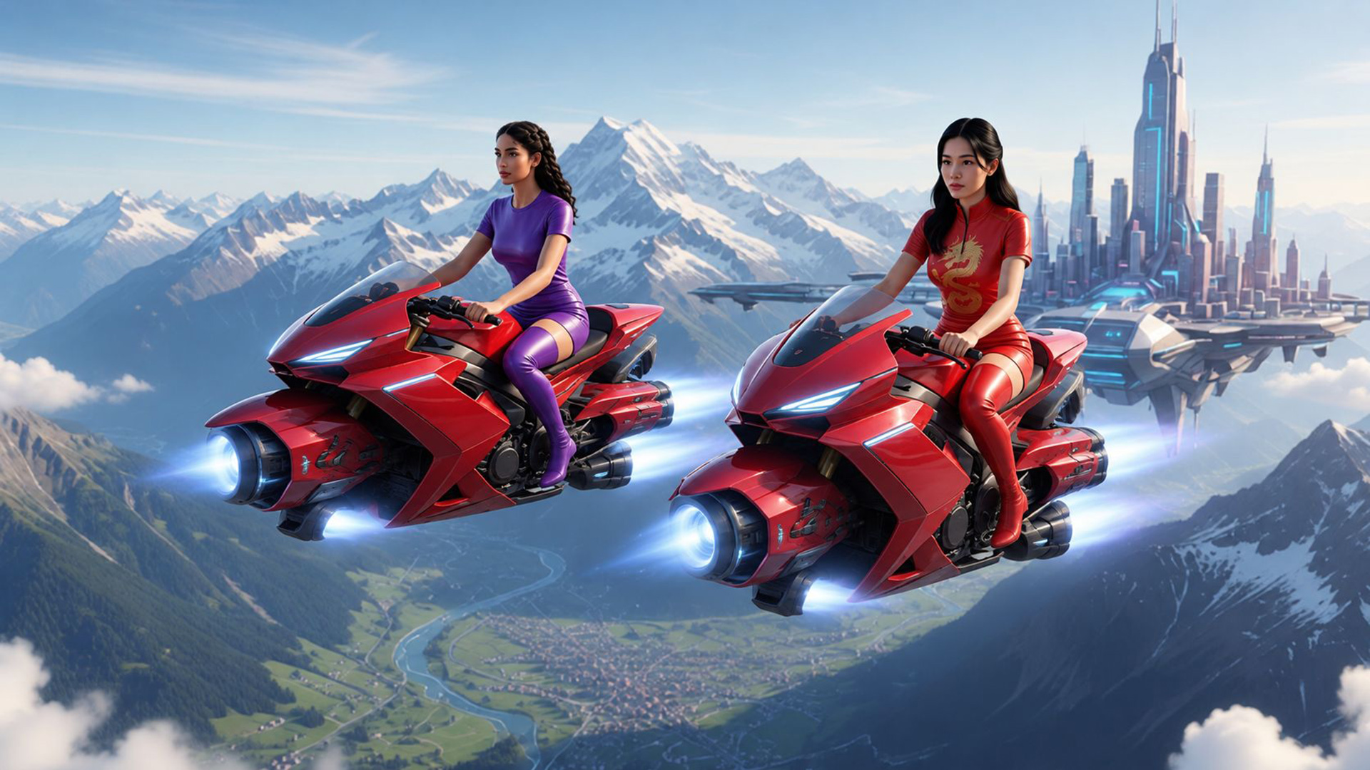 Hoverbike Flight Over The Alps 1920 1080